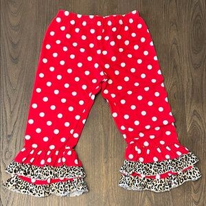 Polka Dot Ruffle Kids Pants